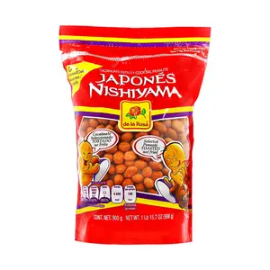 Cacahuate Japanese Nishiyama Cocktail Peanuts Resealable Bag by De la Rosa Snack 900g