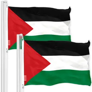 Palestine Palestinian Flag 3x5 Ft 2-Pack 150D Printed Polyester By G128