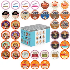 Crazy Cups Flavored Coffee Pods Variety Pack for Keurig K Cups Brewers Assorted Flavored Coffee Sampler 36 Count Pack of 1 Featuring Premium Gourmet Coffees from Multiple Brands