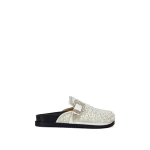 VIRGILE-WHITE PEARL RHINESTONE CLOG