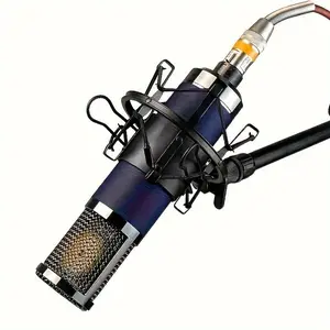 F22 Professional Condenser Microphone Set with Shock Mount and XLR Cable for Studio Recording and Live Streaming