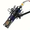 F22 Professional Wired Condenser Microphone Set with Shock Mount and XLR Cable for Studio Recording and Live Streaming