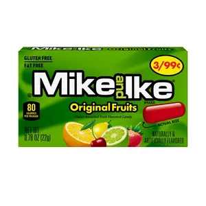 Mike and Ike Original Fruits Candy Mini Packs: 24-Piece Box