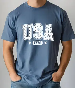 USA Stars White DTF Transfer