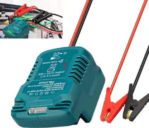 Jump Starter Adapter for Makita 18V Li-ion Battery Powered with Jumper Cable Clamps Portable Car Charger Jump Starter(Battery Not Included)