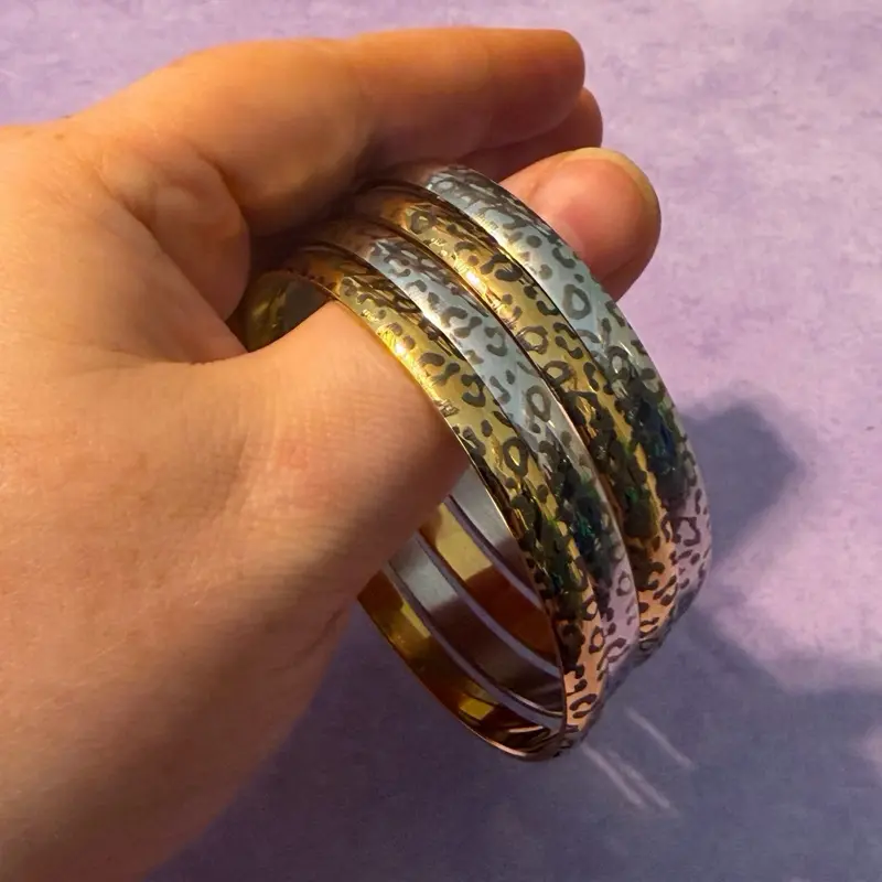 Solid leopard bangles (SMALL SIZES)