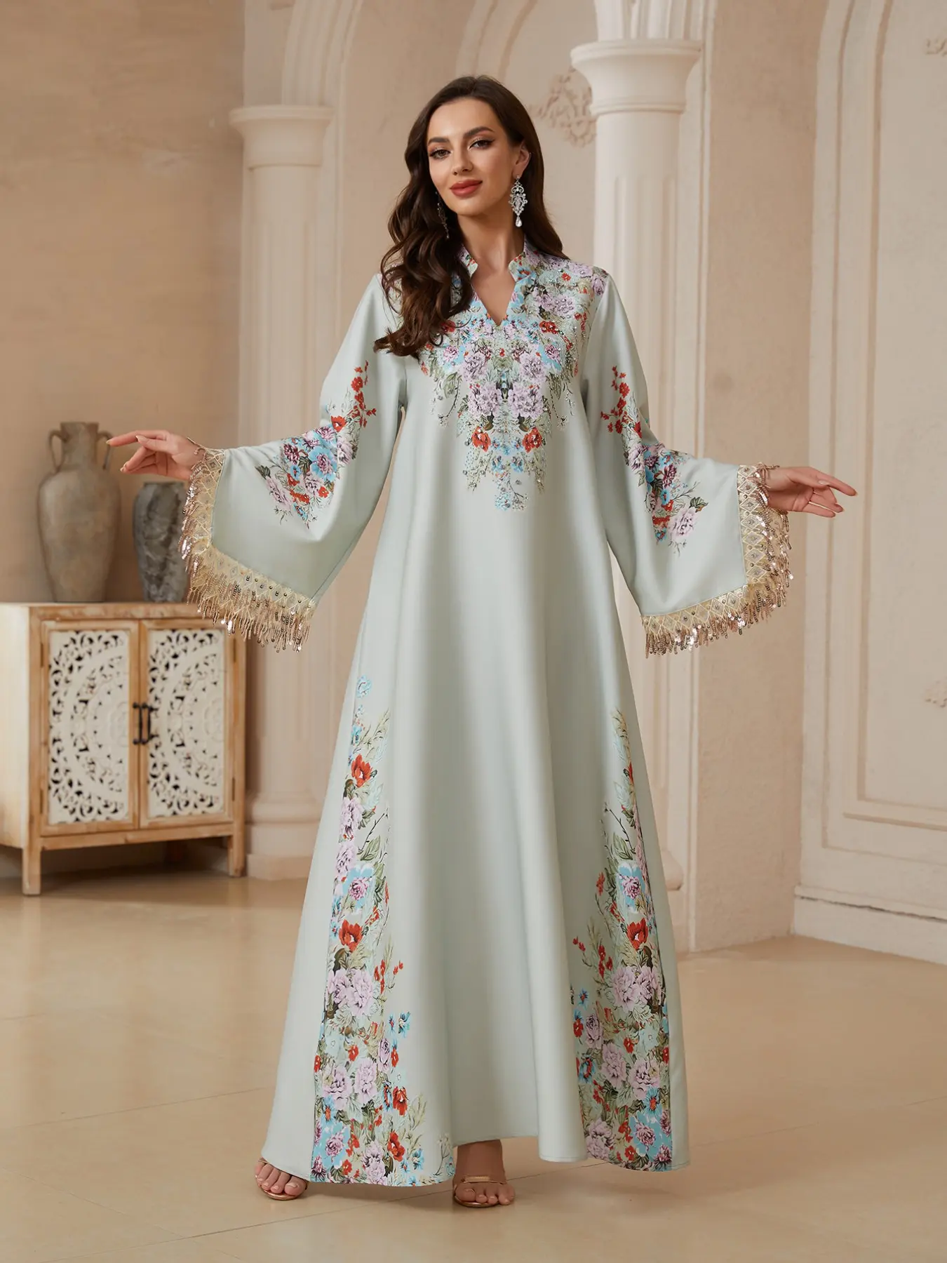 long sleeve maxi dress nearby Eterne