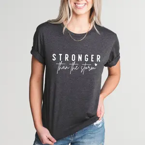 Stronger Than The Storm Shirt, Girl Power T-Shirt, Strong Women Shirts, Women Empowerment Tee, Women Power Tee, Strong Women Gift