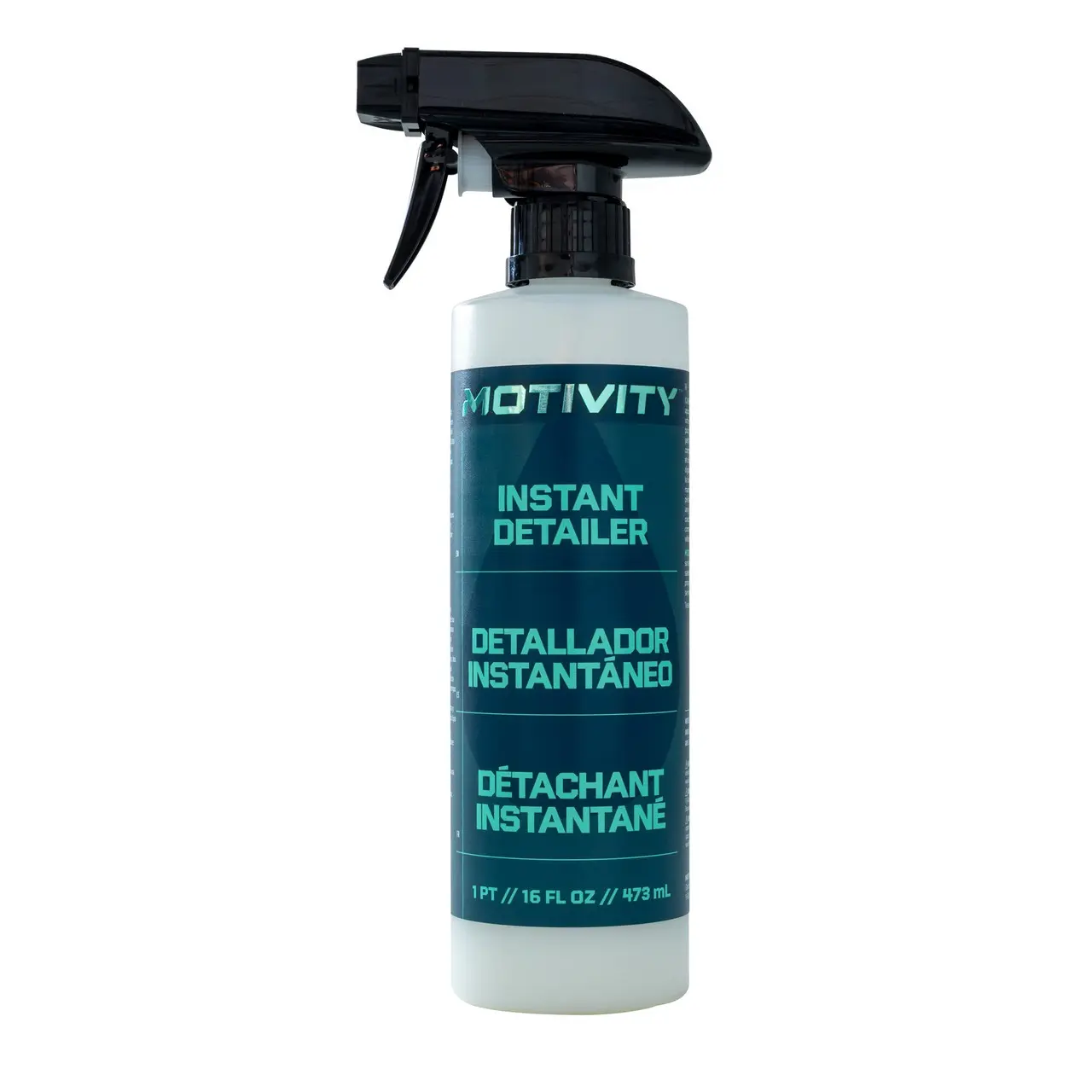 MOTIVITY Instant Detailer Spray, 16 fl oz Fast Wipe-Away Rinse-Free Cleaner - Suitable for All Vehicles