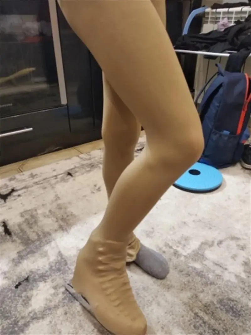 Ice Skate Figure Skating Tights Over The Boote XS S M L