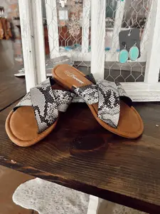 Python Strappy Sandals