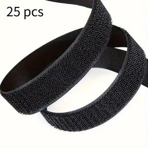 Nylon Reverse Buckle Hook And Loop Fastener Cable Ties, Magic Tape Adhesive Wire Finishing, Reusable Hook And Loop Tie Fastener Double-sided Hook Roll Finishing Strap Cable, Extension Wire, Finishing, Home Storage Finishing