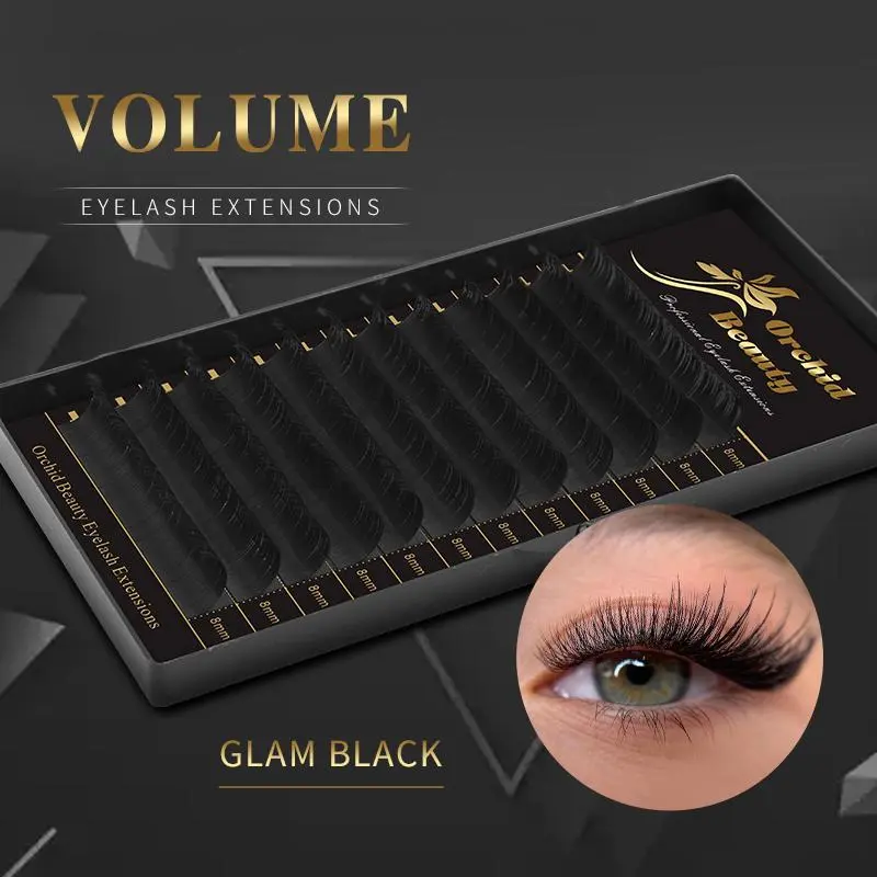 Orchid Beauty All Size Eyelash Extension C CC D Curl Individual Eyelashes Mink Lash Extension 0.03-0.15mm Thickness Eye Lash 2026 New