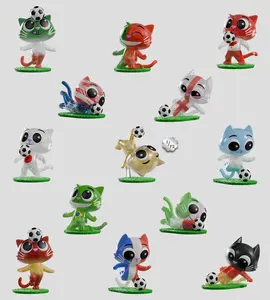 Kaleidos Creative - Catscans on the Ball - Blind Box - Mystery Box - Soccer - Cats - Glow in the Dark