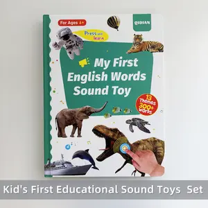 Ages 1–6 My First English Words Sound Book – 300+ Words, Songs & Piano | Interactive Learning Toy for Toddlers & Preschool Kids