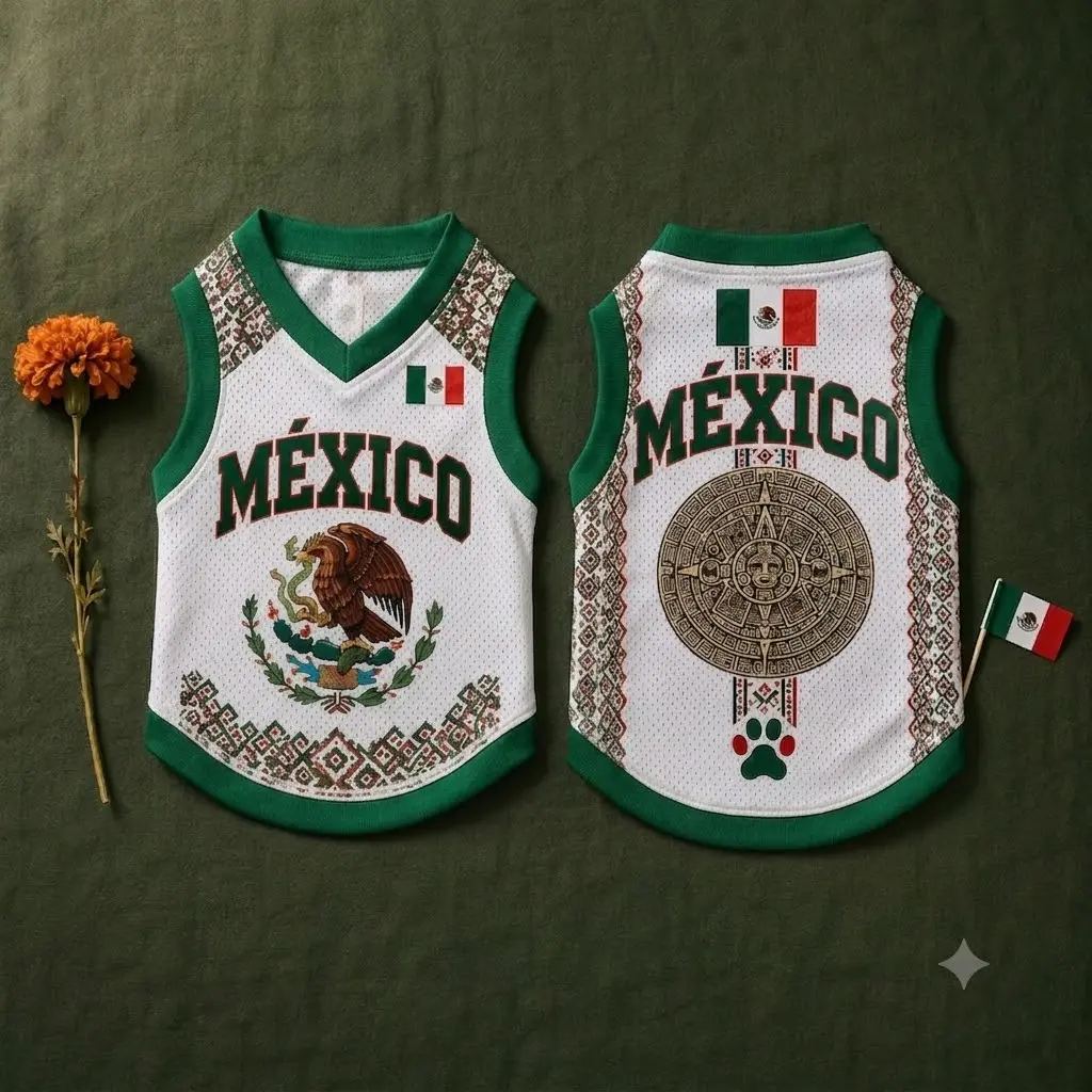 Print MEXICO Pet Jersey, My Pet Pet Jersey, Casual Pet Jersey, Gift for Dogs Cats