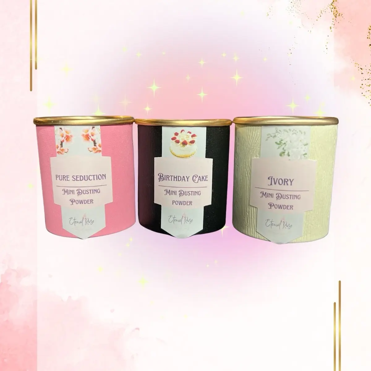 Mini sample pack dusting powder pure cornstarch