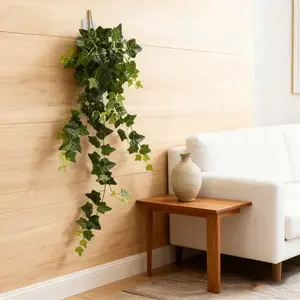 【Spring Deal】Silvanest Artificial small ivy Hanging Plants 1/2pcs 36Inch Fake Wall Plant Faux Eucalyptus Leaves Ivy Swag UV Resistant Plastic Greenery for Indoor Outdoor Home Garden Wedding Jungle Party Patio Office Shelf Decor