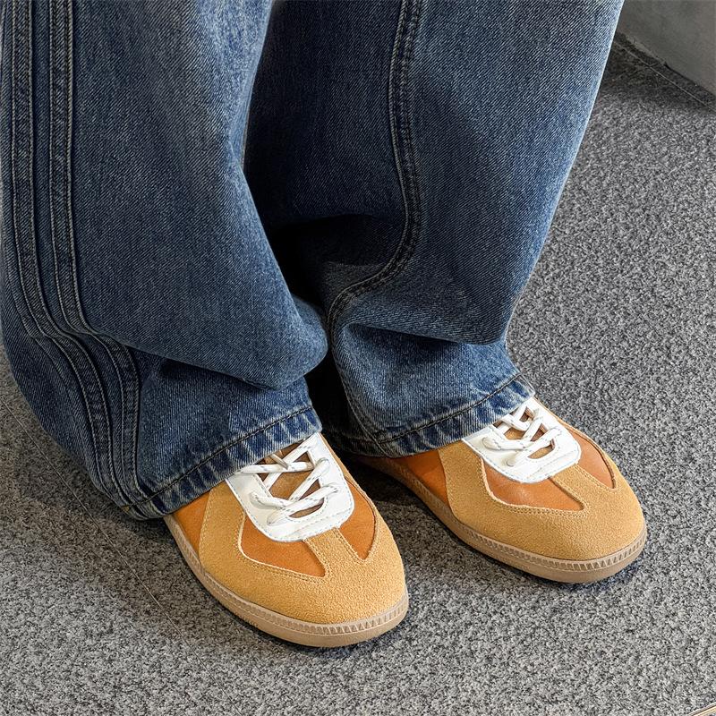 Iconic Two-Tone Blue Suede Sneakers | Retro Casual Shoes for All Genders