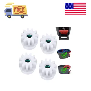Spin Mop Bucket Gear Easy Mop Pedal Broom Bearing Gears Repair Compatible with Ocedar Vilida (4PCS Gears)