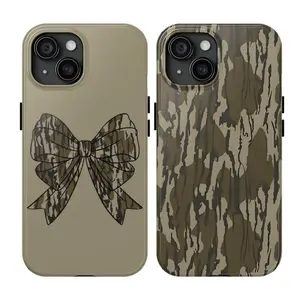 Camo Couple Phone Case - Old School Matching iPhone Case with Shock-absorbing Rubber Liner, Glossy Finish & UV Protection for Durable Protection