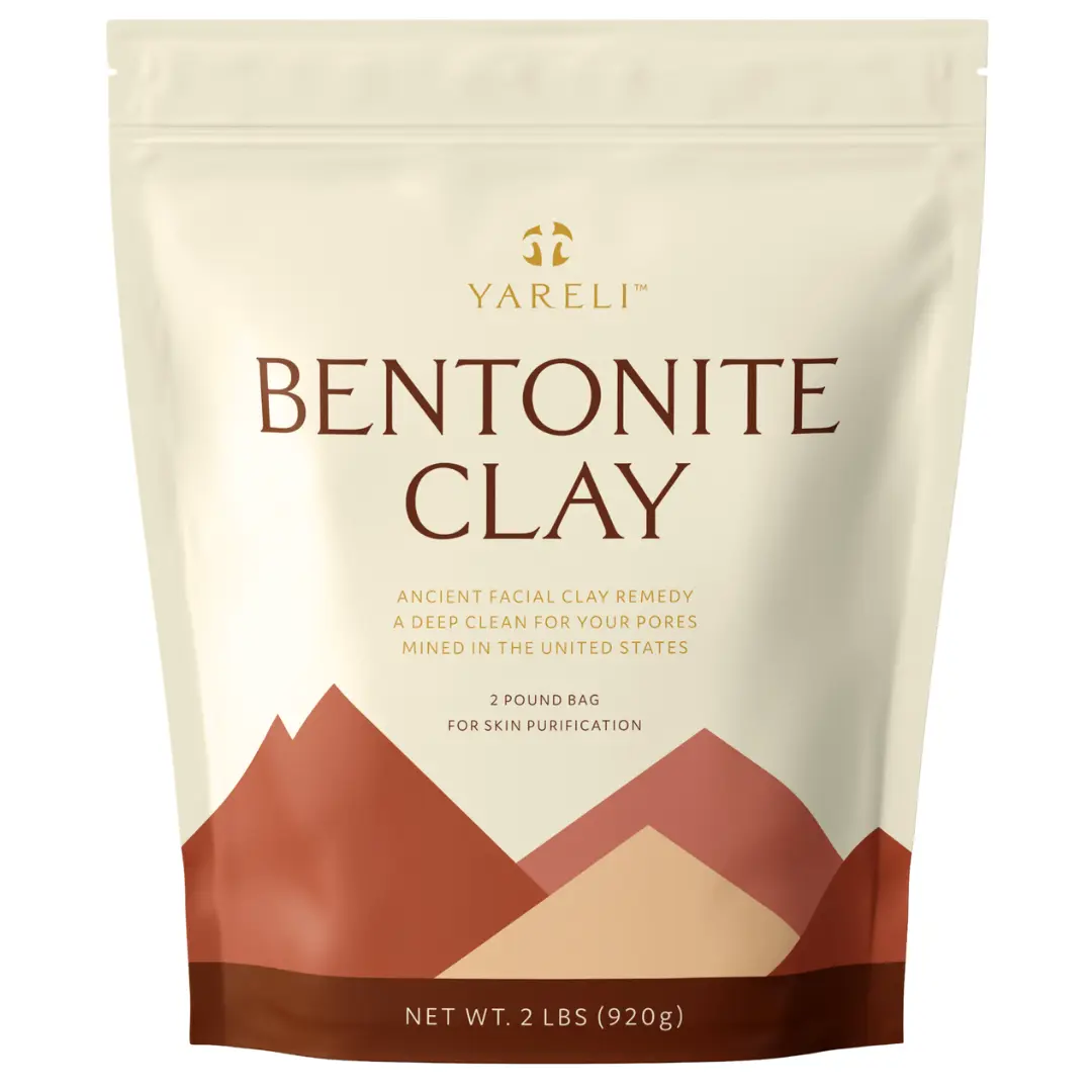 Yareli Bentonite Clay Powder Facial Mask & Cleansing Bath, Pure Indian Healing Clay, 2lb (32oz) Yareli Bentonite Clay Powder Facial Mask & Cleansing Bath, Pure Indian Healing Clay, 2lb (32oz)