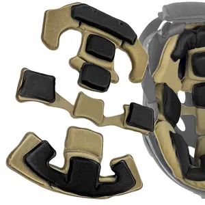 Universal Tactical Outdoor Combat Internal Replacement Memory Foam Pad Padding Inserts Protective Mat Kits Set Accessories Compatible for Fast/Mich/ACH/USMC/PASGT/EX Helmet