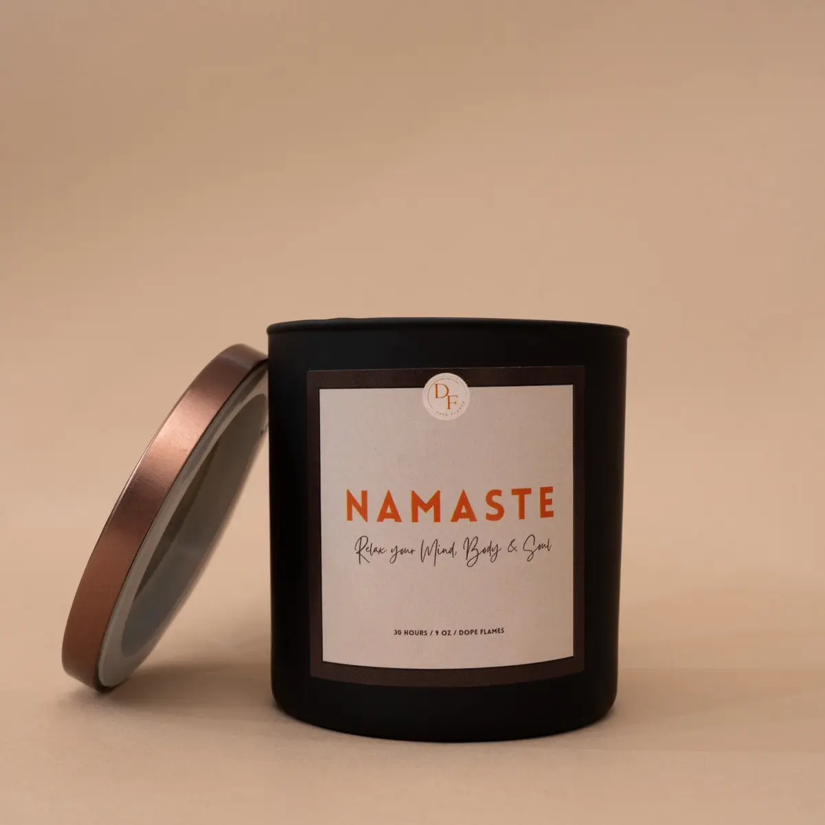 Namaste: Relax your Mind, Body, and Soul -  Candle, Soy Candle, Sage, Lavender, Wooden Wick, Home  Decor, Sleep Aide, Spa Candle