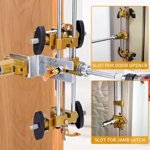 Woodworking Indoor Solid Wood Door Lock Installation Tool Set, Includes Hole Puncher, Slotting Machine, Efficient Door Lock Installation, Lock Installation Kit