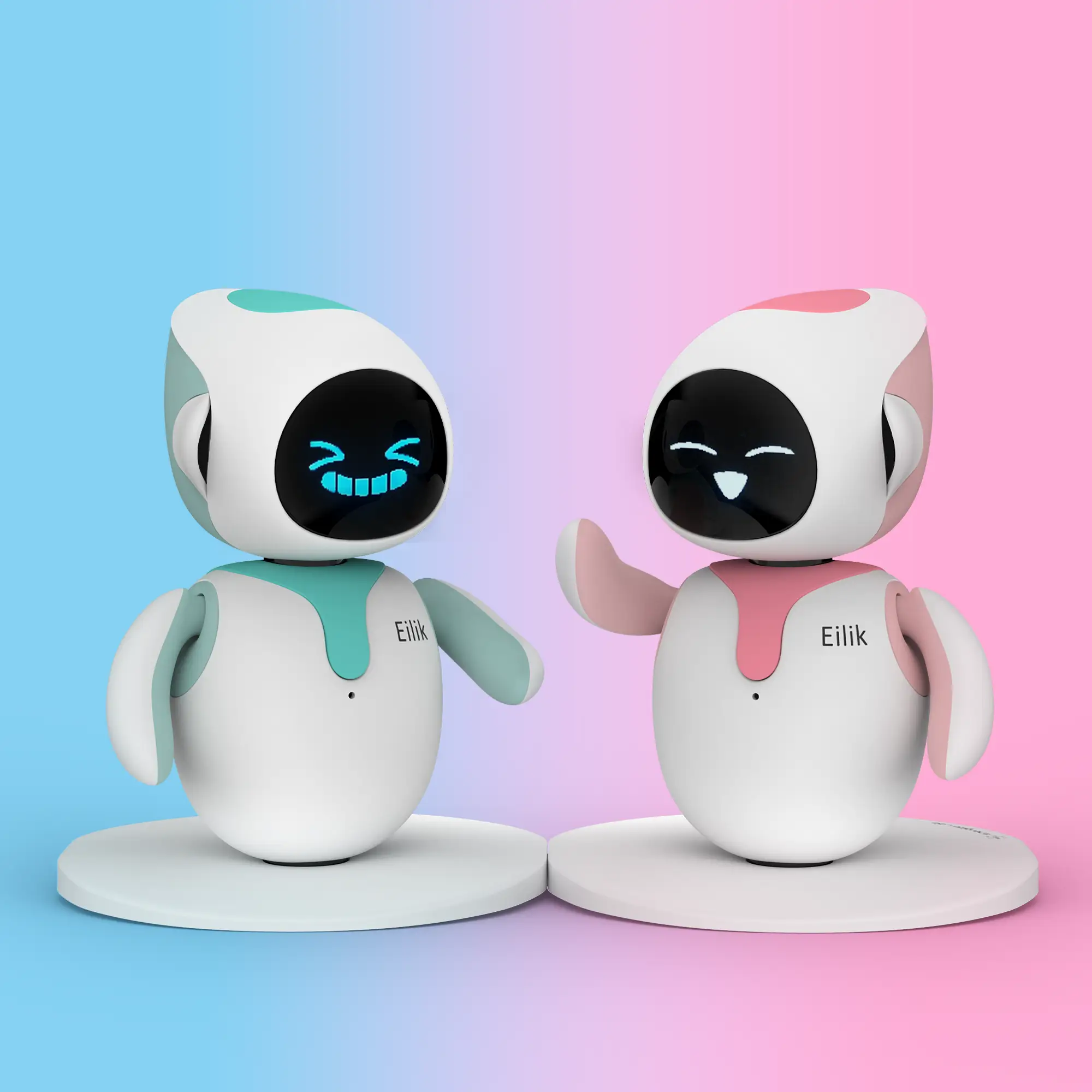 Energize Lab, Cute Robot Eilik Pets Toys with Abundant Emotions, Animations & Mini-Games, Your Perfect Desk Touch Interactive Companion, Holidays & Bi