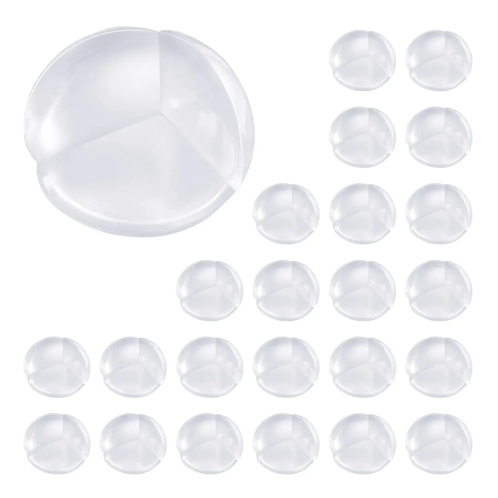 【Father's Day】VEVOR Corner Protectors Baby Proofing, 24 Pack, Clear & Transparent Table Corner Guards Covers for Baby Safety, 1.34-inch Depth, 0.28-inch Thickness, Strong Adhesive, Cushion for Furniture Sharp Edges
