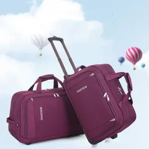 Oxford Cloth Trolley Bag Leisure Travel Folding Luggage