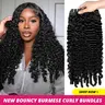 Burmese Curly Hair Bundles Quick Weave Extensions Human Hair Weave Bundles For Black Women Spiral Curly End Deep Wave Human Hair Extensions #SummerWins #DealsForYouDays