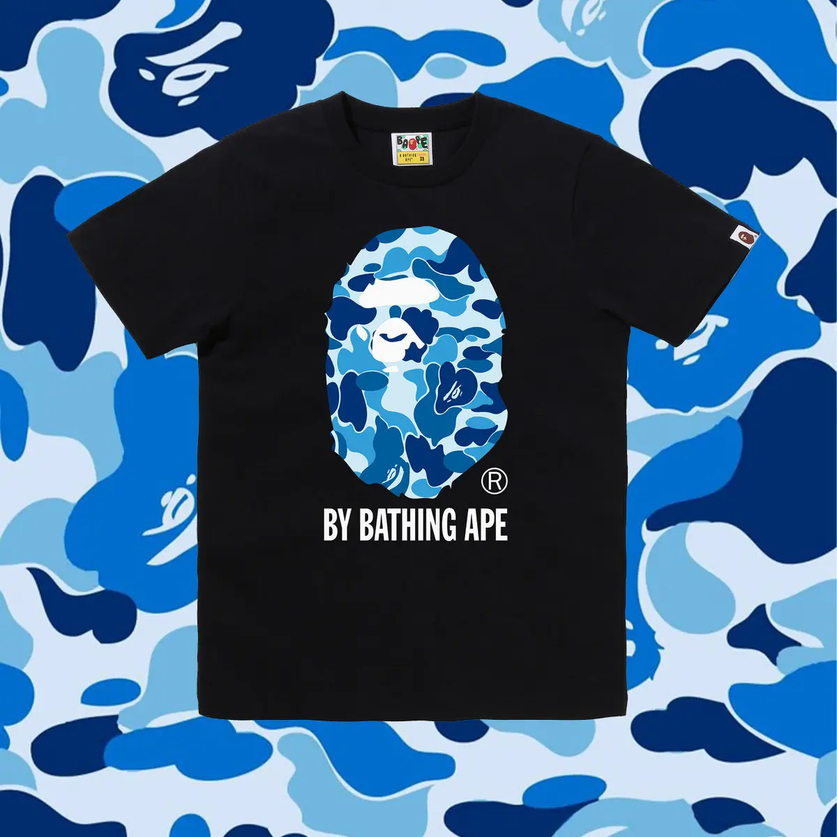 BAPE ABC Camo By Bathing Ape Tee (SS26)Men's T-Shirtfeaturing BAPE's signature Color Camo pattern. Made from100% cotton. COLOR CAMO COLLEGE TEE MENS