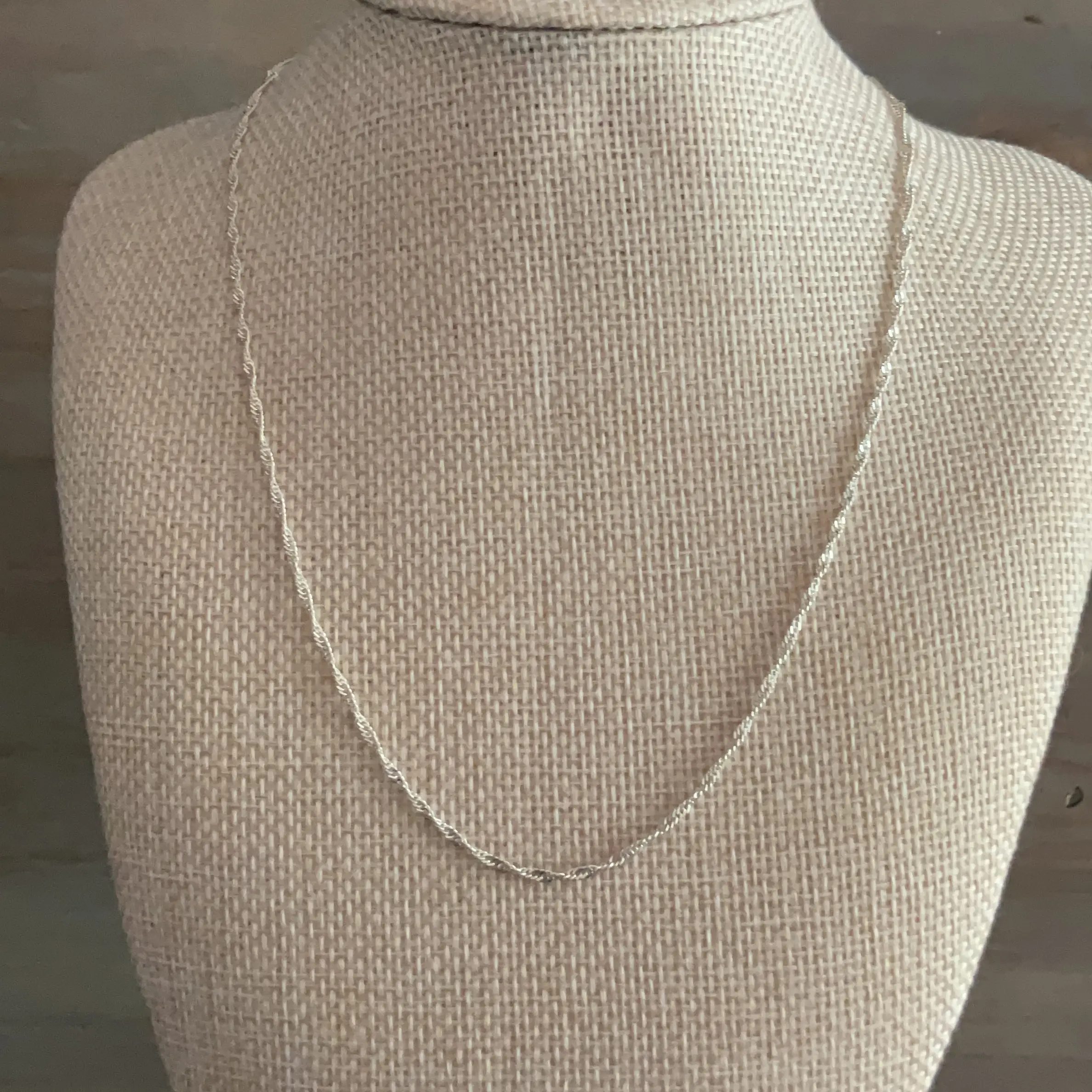 20” Singapore Chain (adjustable) Solid 925 Sterling Silver
