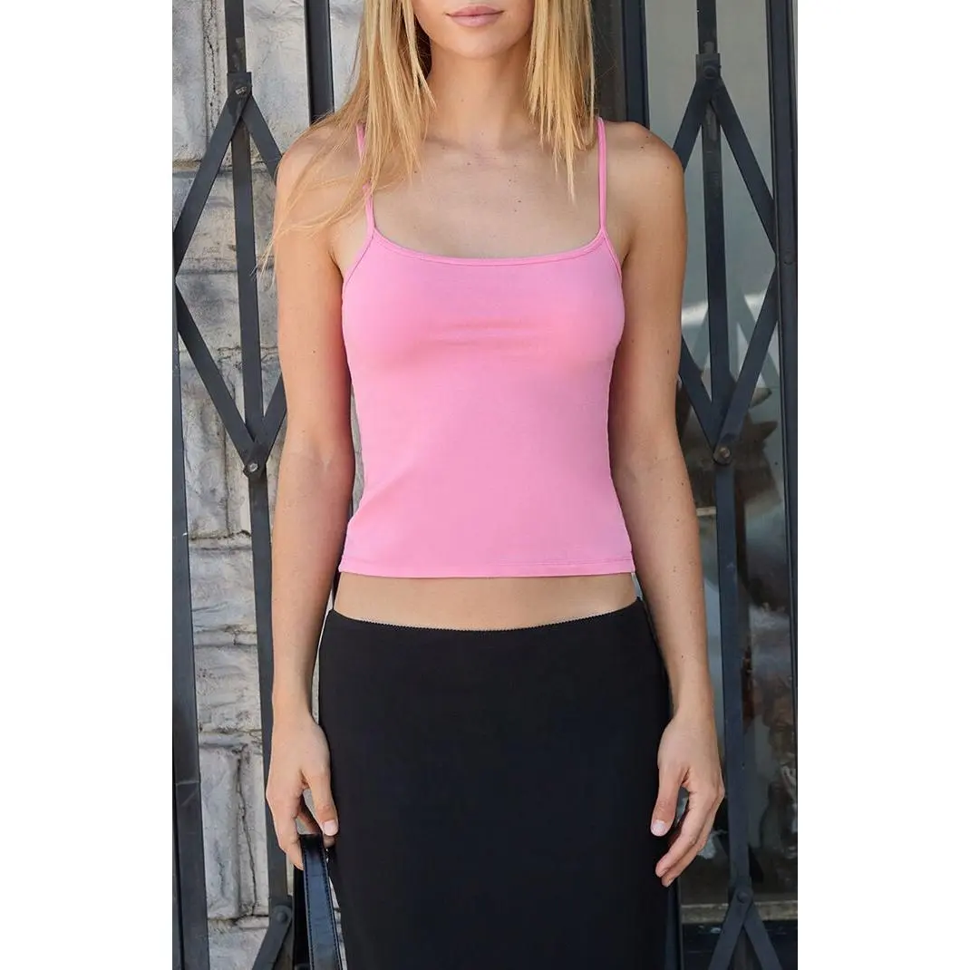 John Galt Women's Pink Skylar Tank Top
