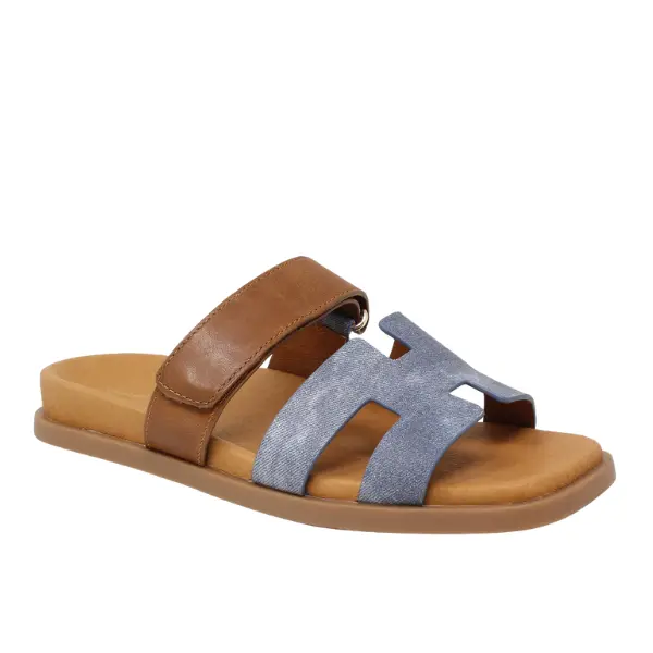 Django & Juliette Women's Nodette Denim/Tan