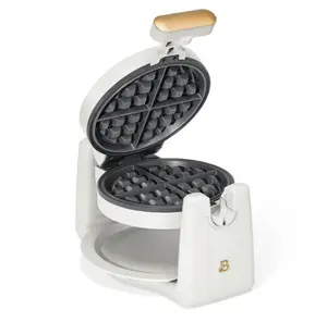 Beautiful Rotating Belgian Waffle Maker, White Icing by Drew Barrymorex