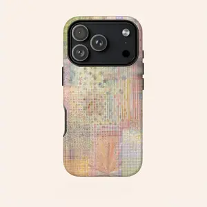 Colorful Patchwork Art Style Creative Phone Case, Sturdy and Durable 2-in-1 Protective Case,phone Case Suitable for Iphone 11/12/13/14/15/16/17 Pro Promax Plus Air. Simple and Stylish Phone Case, Perfect Birthday Gift.