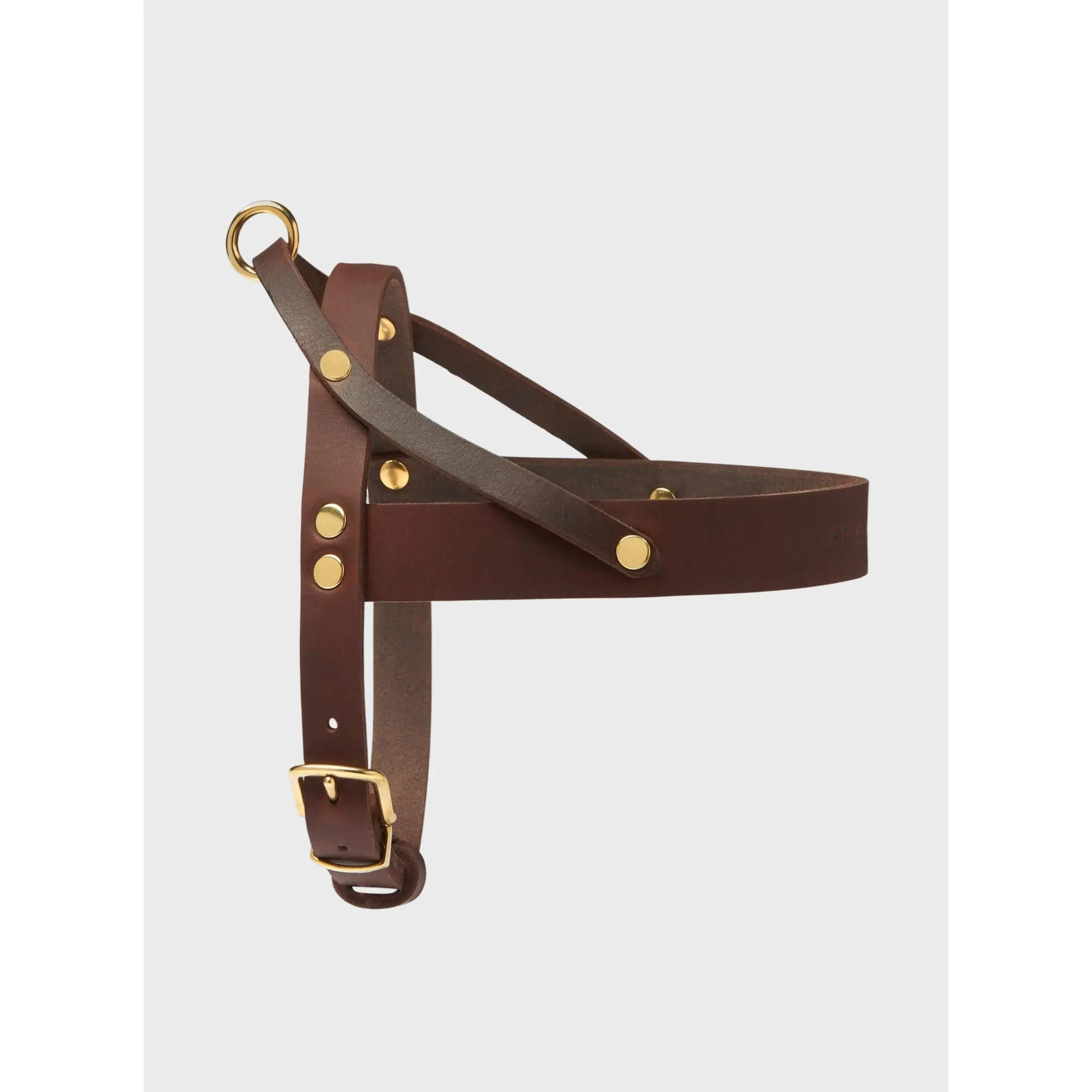 Butter Leather Dog Harness - Classic Brown