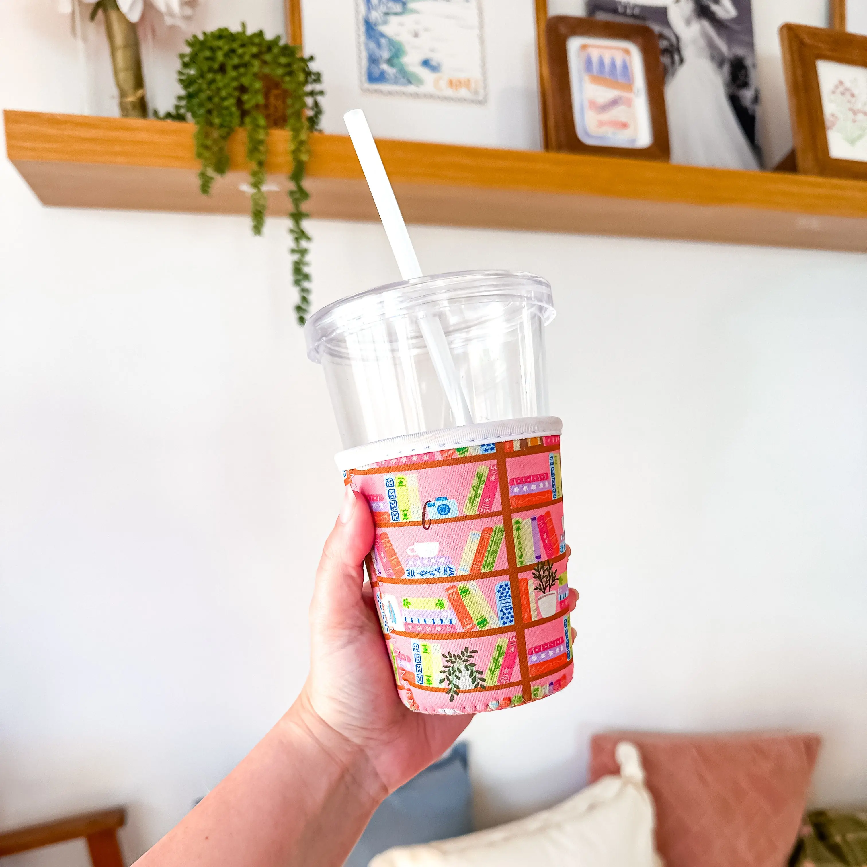 Summer Bookshelf | Reusable Coffee Sleeve