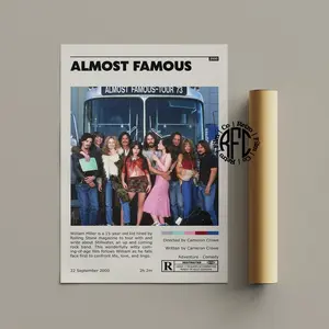 Almost Famous Retro Vintage Poster | Minimalist Movie Poster | Retro Vintage Art Print | Wall Art | Home Decor18