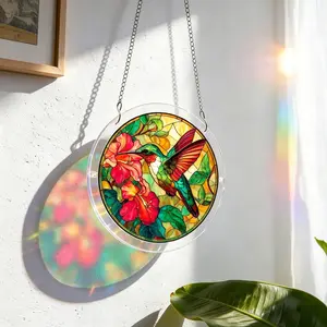 New Acrylic Puzzle Light Catcher, Three Sizes Available, Hummingbird Nectar Collection Design, Decorative Items for Home