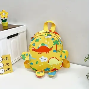 2026 New Korean Style Dinosaur Color Block Lightweight Travel Backpack Handbag Shoulder Bag Ideal Gift for Travel Enthusiasts