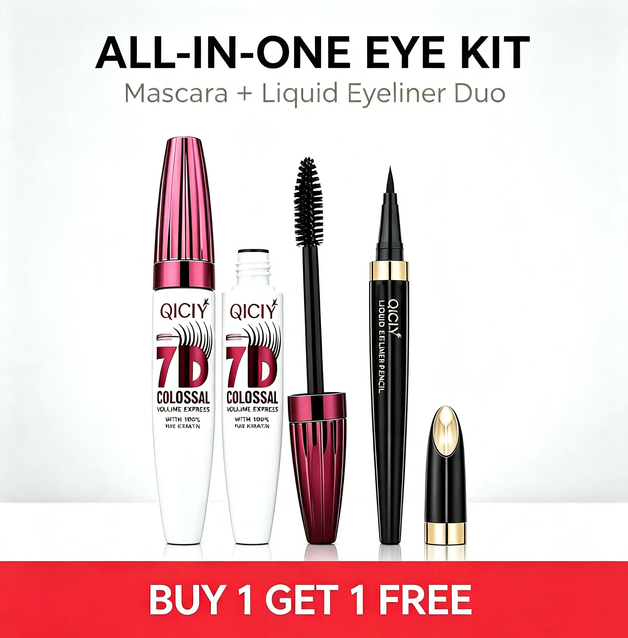 Clearance Sale,Eyeliner pencil and mascara, originally priced at 59 per set, now on special offer for 19.9 per set. Waterproof and smudge-proof, easy to use, giving you captivating eyes.
