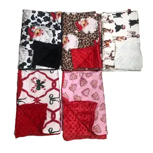 Baby Blanket Hunting Blanket Minky Blanket Outdoor Bedding kids Blanket Floral Print Quilt