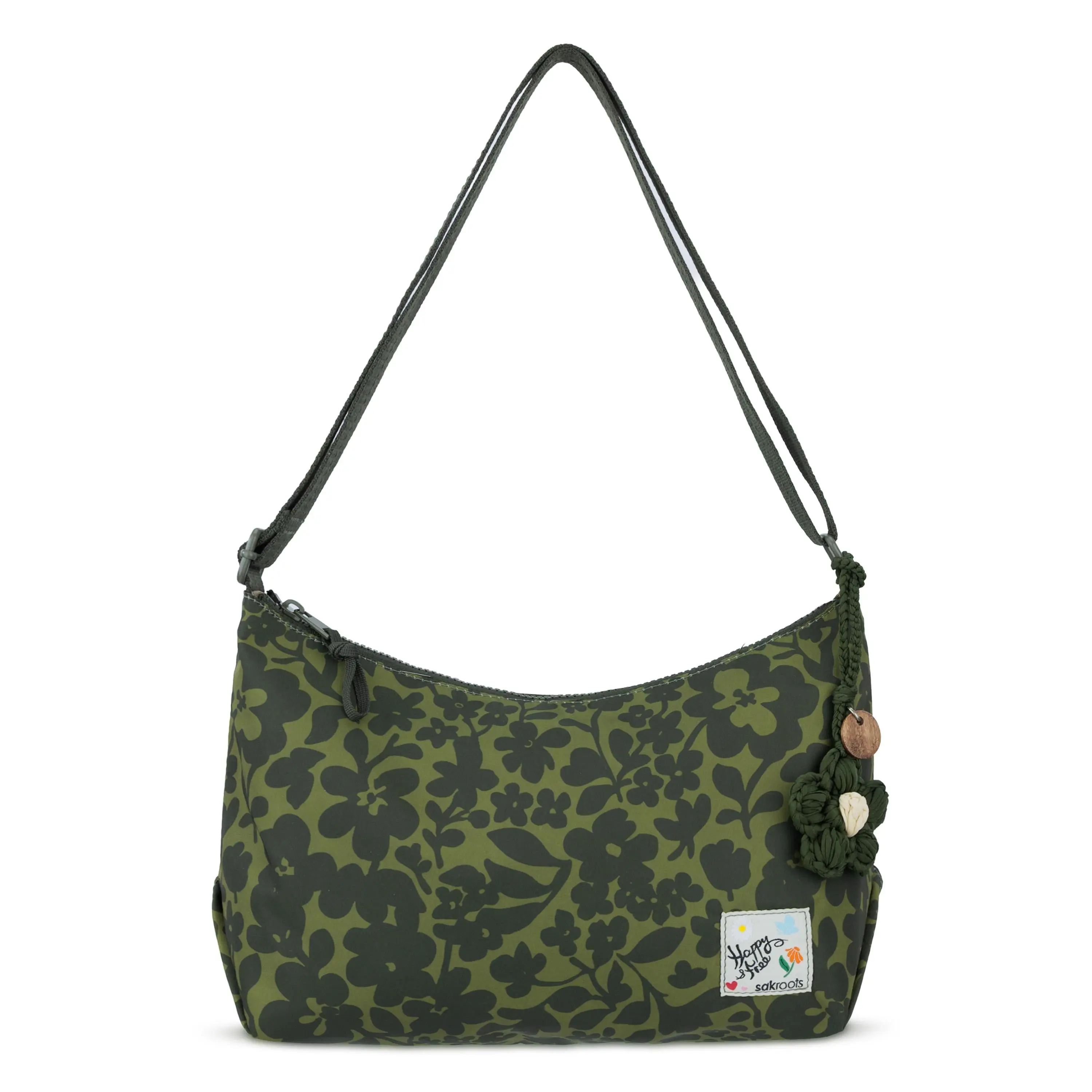 Banyan Hobo - EcoTwill - Olive Shadow Floral