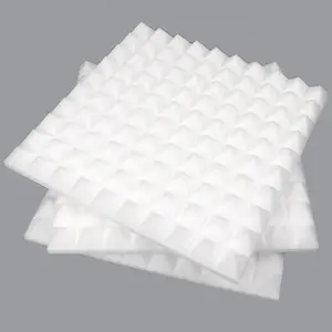 White Melamine Pyramid Acoustic Panels