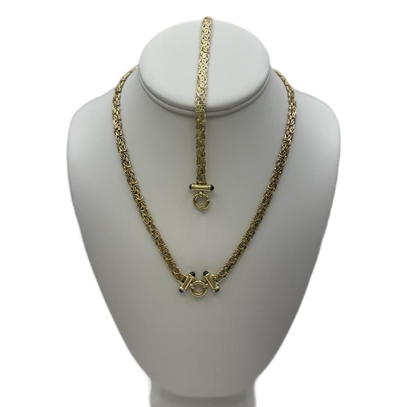 Cadena y brazalete 10k