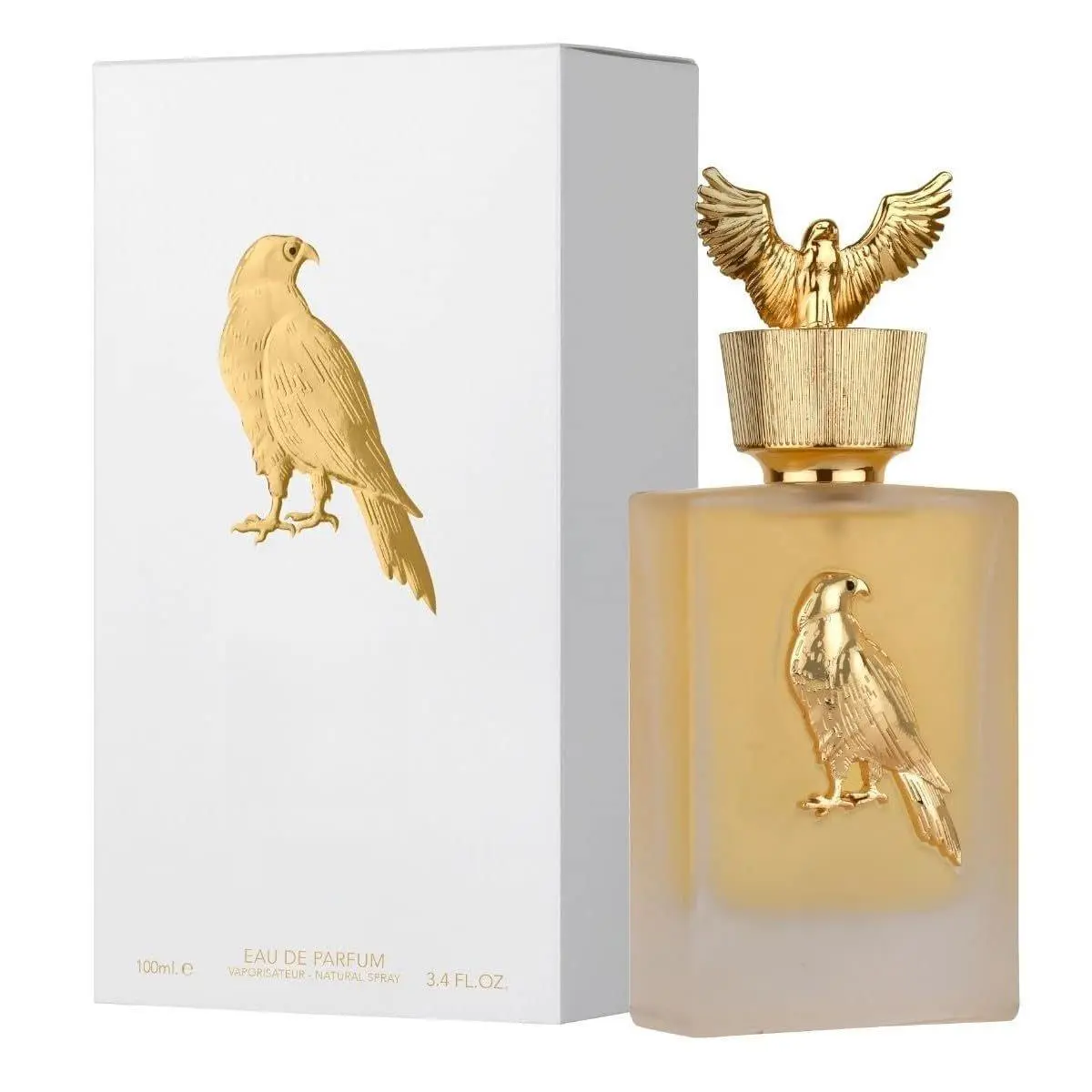 Lattafa Shaheen Gold Unisex Eau de Parfum Spray 3.4 Ounce Sweet Fruity Top Notes Pineapple Grapefruit Middle Notes Lavender Fig Base Notes Tonka Vanilla Patchouli